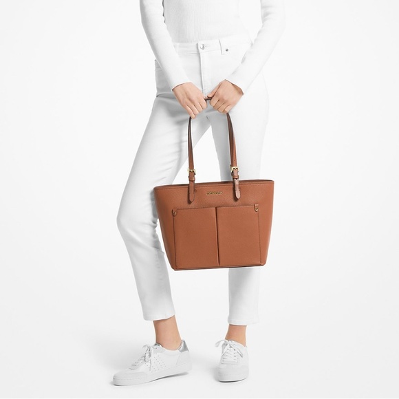 Michael Kors Women's Leather Jet Set Travel Tote Bag Purse NEW - Picture 2 of 12